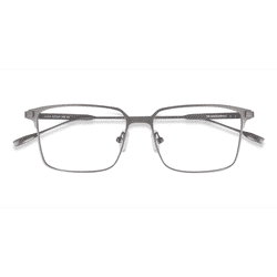 Male s square Silver Titanium Prescription eyeglasses - Eyebuydirect s Nano