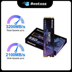 Bestoss SSD 3200MB/s NVMe M2 2TB 1TB 512GB 256GB 128GB M.2 PCIe 3.0x4 2280 Hard Drive for Desktop PC Laptop