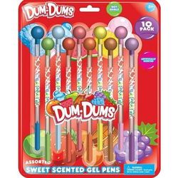 Dum Dums 10Ct Scented Gel Pen Pack