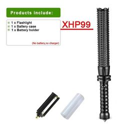 5000LM Self defense Flashlight | Rechargeable Tactical Lamp 18650 | Waterproof Outdoor Defense Tool For Hunting & Campin Package A