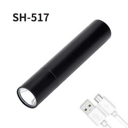 Portable LED Rechargeable Flashlight With COB Side Light USB Charging, Multi Function, Ideal For Outdoor Camping SH 517