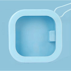 Orthodontic Retainer Holder Storage Box Dental Denture Case Mouthguard Container For Travel And Daily Use blue