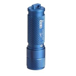 SKILHUNT E3A 100 Lumens AAA Keychain LED Flashlight: Mini Pocket Torch For Outdoor Camping, Hiking, Fishing Without Battery High CRI LED Royal Blue