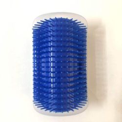 Pet Massage Brush For Efficient Hair Removal And Cleaning In Hard to Reach Corners BLUE