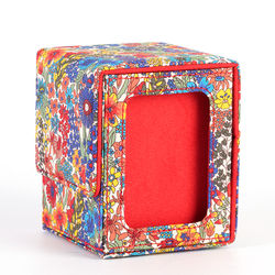Trading Card Deck Box Case, Carrying Organizer Holder For MTG, TCG, Commander, Board Games, Collectible Card Storage flower