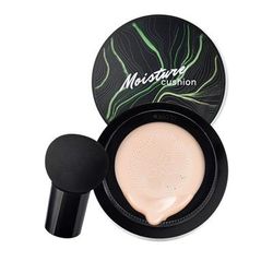 Perfect Your Complexion Flawless CC Cream Foundation With Mushroom Head Air Cushion, Matte Finish For All Skin Types Ivory White