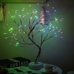 LED Mini Christmas Tree Night Light: Home Decoration 108LED Colorful