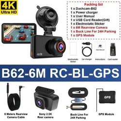 E ACE Dual Dash Cam With 4K Front And 2.5K Rear Camera Support For GPS WiFi Parking And Loop Recording 256 Gb version 5