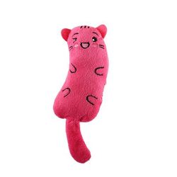 Interactive Plush Cat Toy: Fun Mini Teeth Grinding Catnip Toys For Kittens Red