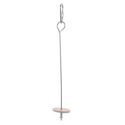 Stainless Steel Bird Toy Skewer For Pet Parrots: Fruit Holder & Hanging Spear Color: B Thread