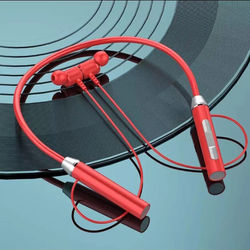 Wireless Super Bass Neckband Earphones Red