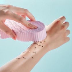 Reveal Radiant Skin Ultra Soft Dead Skin Removal Bathing Sponge, Perfect For Smooth & Glowing Skin Pink