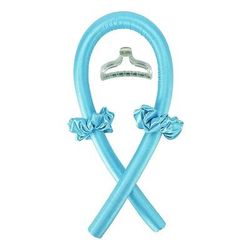 Heatless Curling Rod Headband No Heat Hair Curlers blue