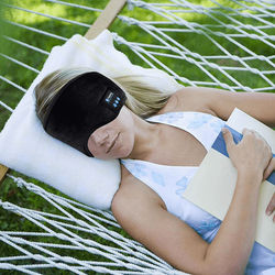 Bluetooth Sleeping Headphones Eye Mask Black