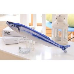 20cm Cat Fish Toy: Stuffed Shape, Scratch Board, Plush Cat Toy & Supplies Saury