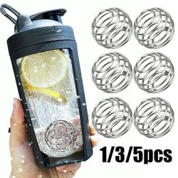 Stainless Steel Shaker Balls: Whisk Protein Mixer For Fitness Sports Shaker Cup Bottle 1 3 5PCS 5pcs
