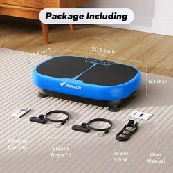 EMS Vibration Plate Exercise Machine For Lymphatic Drainage And Weight Loss blue
