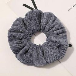 Top Knot Towel Scrunchie Dark Gray