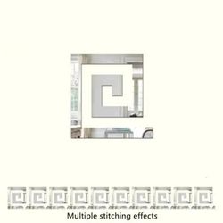 Acrylic Wall Mirror Sticker: Adhesive Decor For Living Room, Bedroom Edge Strip, Corner Line, Border Home Decor 5x5cm Silver