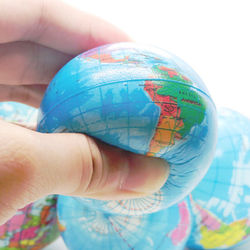 World Globe Stress Ball Perfect Relaxation Gift For Office & Home World Globe Stress Ball