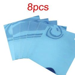 Self Adhesive Mirror Sheets: Removable Non Glass Mirrors For Home Decor 3D Wall Stickers For Bedroom, Living Room 8PCS