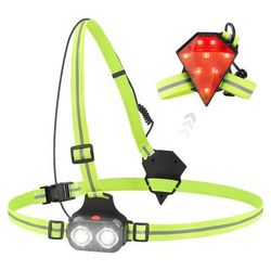 USB Rechargeable LED Night Running Safety Light For Outdoor Cycling & Jogging Running Light