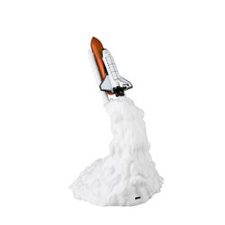 3D Space Shuttle Lamp Light For Night Dcor Horizontal Launch