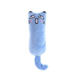 Cute Catnip Toys For Kittens: Plush Thumb Play Games For Teething And Fun Blue