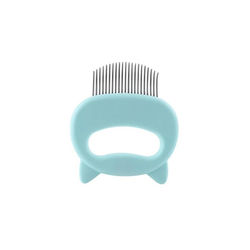 Pet Massaging Shell Comb For Relaxed Grooming Sessions Green