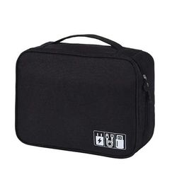Tech Travel Organizer Bag Black