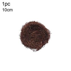 8 25cm Round Rattan Bird Nest Easter Decoration: Bunny Eggs & Artificial Vine Nest For Home Garden Decor Happy Easter 1pc 8cm