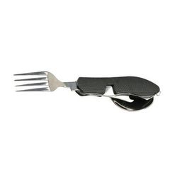 Multifunctional Stainless Steel Camping Cutlery Set Foldable, Pocket Sized a