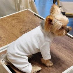Pure Cotton Dog Pajamas: 5 Colors For Small Medium Dogs S 1