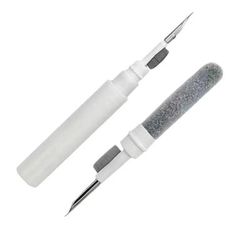 Bluetooth Earphone Cleaning Pen, Multifunctional Brush & Cleaner For Earbuds, Charging Cases, And More white