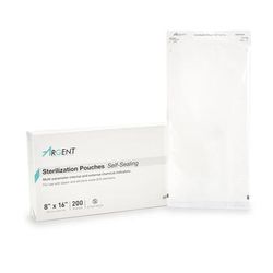 McKesson Argent Sure-Check Sterilization Pouch Ethylene Oxide (EO) Gas / Steam 8 X 16 Inch Transparent / Blue Self Seal Paper / Film (527135_BX)