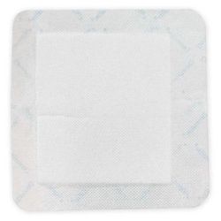 DermaRite Bordered Gauze Island Dressing 6 X 6 Inch Square NonSterile (584139_PK)