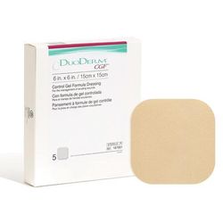 DuoDERM CGF Hydrocolloid Dressing Foam Backing 6 X 6 Inch Square Hydrocolloid (185893_BX)