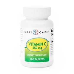 Geri-Care Vitamin C Supplement Ascorbic Acid 250 mg Strength Tablet 100 per Bottle (634158_CS)