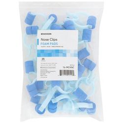 McKesson Nose Clip Foam, Disposable, Blue Plastic For Spirometer (1088134_CS)