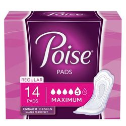 Poise Bladder Control Pad 12.2 Inch Length Heavy Absorbency Sodium Polyacrylate Core Regular (724111_PK)
