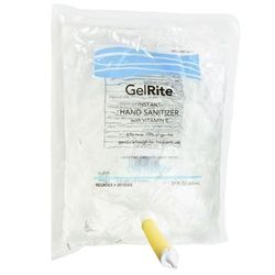 GelRite Hand Sanitizer 800 mL Ethyl Alcohol Gel Dispenser Refill Bag (861143_CS)