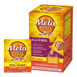 Metamucil Fiber Supplement Orange Flavor Powder 30 per Box 3.4 Gram Strength Psyllium Husk (529815_BX)