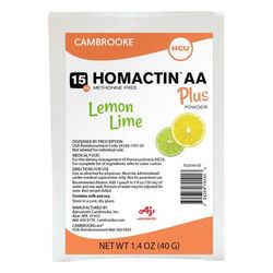 Homactin AA Plus Oral Supplement Lemon-Lime Flavor Powder 1.4 oz. Individual Packet (1188109_EA)
