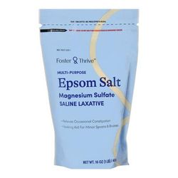 Foster & Thrive Epsom Salt Magnesium Sulfate USP Granules 1 lbs. Pouch (1244988_EA)