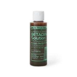 Betadine Skin Prep Solution 4 oz. Bottle 10% Strength Povidone-Iodine NonSterile (1257414_CS)