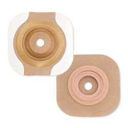 New Image CeraPlus Ostomy Barrier Precut, Extended Wear Adhesive Tape Borders 44 mm Flange Green Code System 1 Inch Opening (970803_EA)