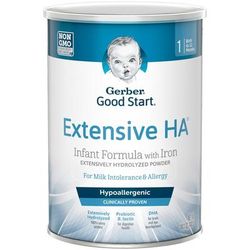 Gerber Good Start Extensive HA Infant Formula Unflavored 14.1 oz. Can Powder Whey Protein Cow's Milk Allergy (979091_CS)