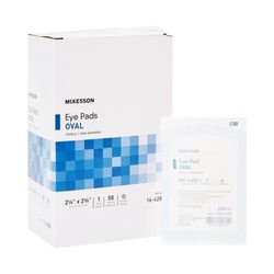 McKesson Eye Pad 2-1/8 X 2-5/8 Inch Sterile 1 per Pack (467978_CS)