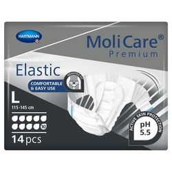MoliCare Premium Elastic 10D Unisex Adult Incontinence Brief Large Disposable Heavy Absorbency (1153087_PK)