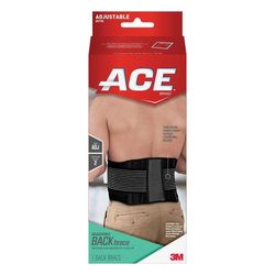 Ace Back Support One Size Fits Most Hook and Loop Closure Up to 48 Inch Waist Circumference Adult (1084238_EA)